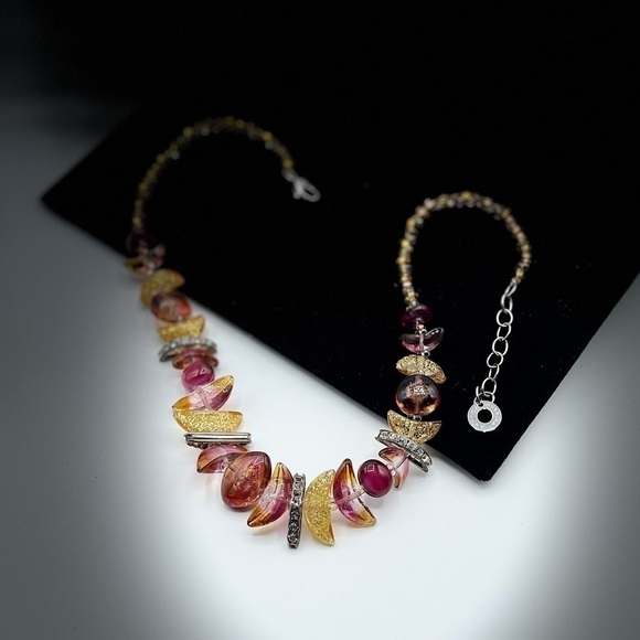 ANTICA Murrina Venezia Murano Italian Glass Necklace - Picture 10 of 10